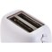 Compact 2-Slot Electric Bread Toaster with Adjustable Browning Levels and Wide Openings, White