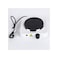 1000W Single Electric Hot Plate with Adjustable Thermostat Portable Cooking Burner White