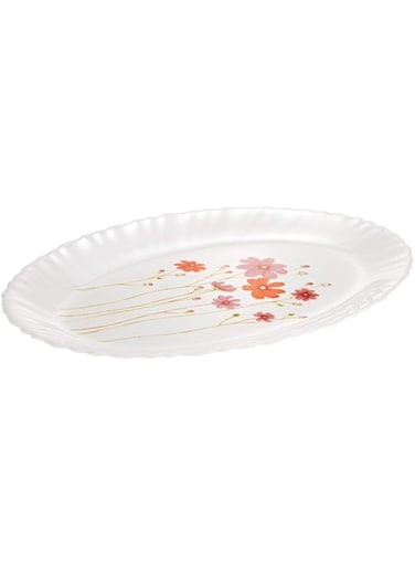 Luminarc Country Flower Oval Platter - White