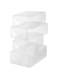Whitmor Clear Vue Shoe Box - Heavy Duty Stackable Shoe Storage - (Set of 4)