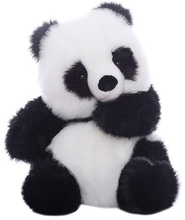 Hansa Realistic Panda Plush Toy   Handcrafted Soft Panda Stuffed Animal   Life‑Like Plush for Kids &amp; Animal Lovers Ages 3+