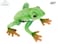 Hansa Red‑Eyed Tree Frog Plush Toy 17 cm Realistic Soft Stuffed Animal Collectible Amphibian`