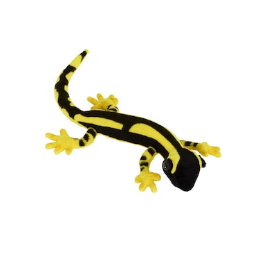 Hansa Yellow and Black Salamander Plush   Realistic Hand-Finished 38 cm Soft Toy   Kids &amp; Collector Animal Plush