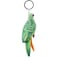Hansa 6459 Parrot Keychain Plush   Realistic Hand‑Crafted Parrot Soft Toy Accessory   Cute Animal Plush Keychain