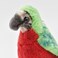 Hansa 6459 Parrot Keychain Plush   Realistic Hand‑Crafted Parrot Soft Toy Accessory   Cute Animal Plush Keychain