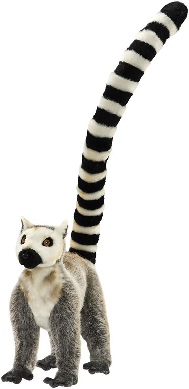 Hansa Lemur Plush   Realistic Hand-Finished Soft Toy   Cuddly Lemur Stuffed Animal for Kids &amp; Collectors