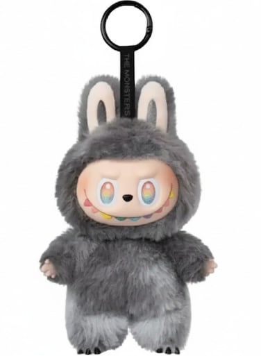 Labubu Plush Monster Doll - Soft Collectible Plush Figure &amp; Keychain, Cute Labubu Monster Plush Toy For Kids &amp; Adults, Trendy Collectible Art Toy Gift, Creative Keychain Plush For Bags, Black
