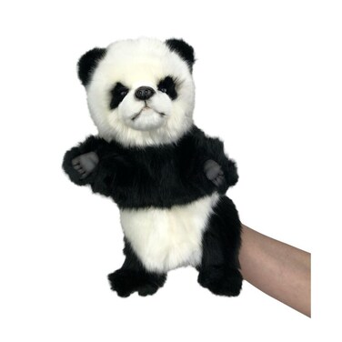 Hansa Panda Hand Puppet Plush   Realistic Interactive Panda Soft Toy   Hand Puppet for Kids