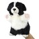 Hansa 30 cm Border Collie Dog Puppet Plush   Realistic Interactive Hand Puppet   Kids&rsquo; Animal Play Toy