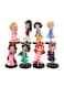 Generic Princess Action Figure, Set Of 8 Pcs Snow White Sofia Cinderella Belle Jasmine Anna Mulan PVC Model Collection, Toy Set Cake Toppers