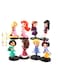 Generic Princess Action Figure, Set Of 8 Pcs Snow White Sofia Cinderella Belle Jasmine Anna Mulan PVC Model Collection, Toy Set Cake Toppers