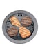 Grill Roaster Pan Stove Plate Black 32.4x32.4x3.6cm