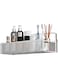 1PC Wall-Mounted Bathroom Shelf &ndash; White Iron Art Organizer, Large Capacity Adhesive Storage Rack for Shower Supplies &amp; Cosmetics, Stainless Steel Bathroom and Kitchen Hanging Basket