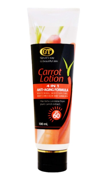 GT COSMETICS CARROT LOTION SPF60 4in1 ANTI-AGING FOMULA 100ML