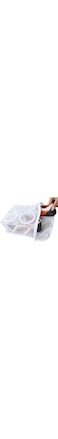 Rubik Shoes Wash Laundry Bag Portable Sneaker Dryer Organizer &amp; Washing Bag with hanging Strap &amp; Zipper for Men &amp; Women, White (1 Pack)