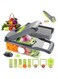 AWH Vegetable Chopper 12 in 1 Veggie Spiralizer with Garlic Crush - Veg+Choper+6-AWH