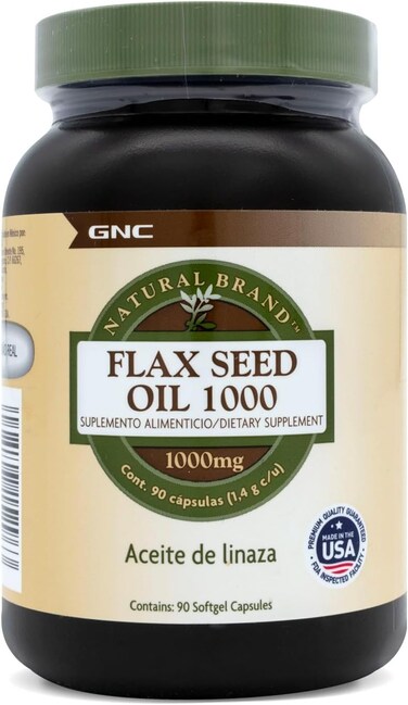 GNC Natural Brand Flax Seed Oil 1000 Mg