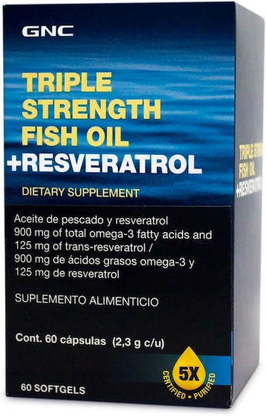 GNC TRIPLE STRENGTH FISH OIL + RESVERATROL