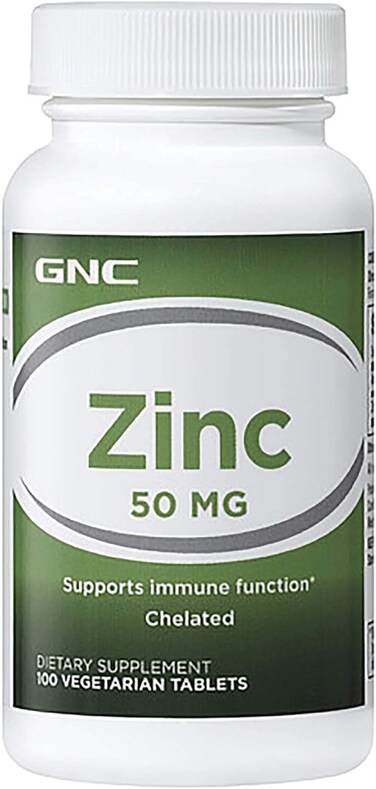 GNC ZINC 50 MG - 100 VEGETARIAN TABLETS