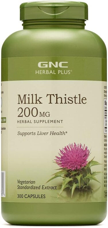 GNC Herbal Plus Milk Thistle 200mg   Supports Liver Health   300 Capsules