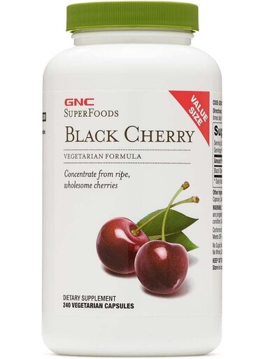 GNC Superfoods Black Cherry, 240 Capsules, Natural Source Of Iodine