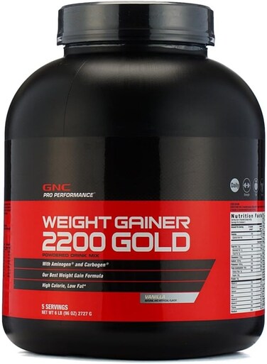 GNC, Pro Performance Weight Gainer 2200 Gold-Vanilla