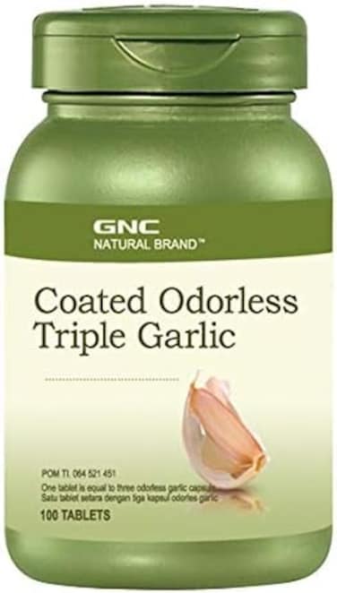 GNC NATURAL BRAND COATED ODORLESS TRIPLE GARLIC