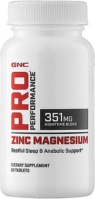 GNC Pro Performance Zinc Magnesium, 60 Tablets, Supports Restful Sleep and Anabolic Support