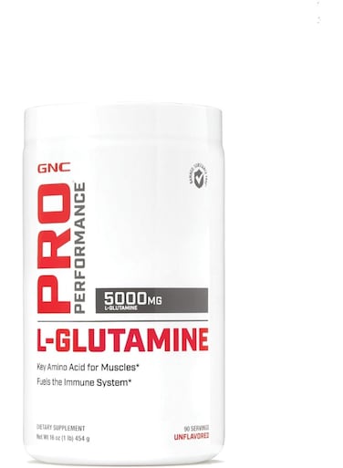 GNC Pro Performance L-Glutamine Powder 5000, 1 Lbs.
