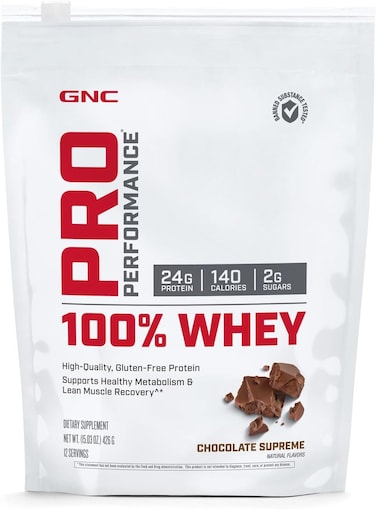 GNC Pro Performance 100 Whey Protein - Chocolate Supreme 12 Servings