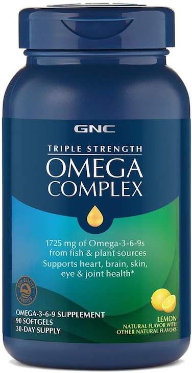 GNC Triple Strength Omega Complex, Lemon