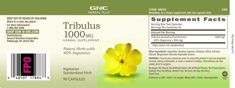 GNC TRIBULUS 1000 MG
