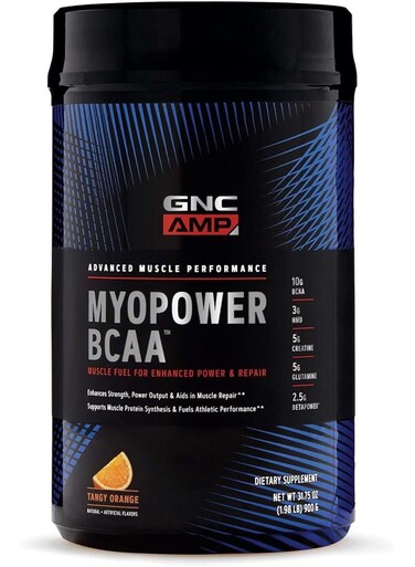 GNC Amp Amp Myopower BCAA, Tangy Orange