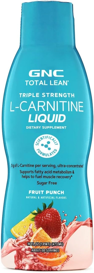 GNC Total Lean Triple Strength L-carnitine Liquid Nutritional Supplement - Fruit Punch