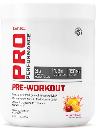 GNC Pro Performance Pre-Workout Fruity Blast