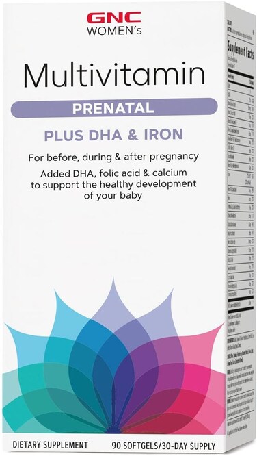 GNC Women's Multivitamin Prenatal Formula With DHA &amp; Iron