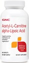 GNC Acetyl-L-Carnitine Alpha-Lipoic Acid 500mg / 200mg   Supports Positive Mood Balance &amp; Antioxidant Regeneration   60 Count