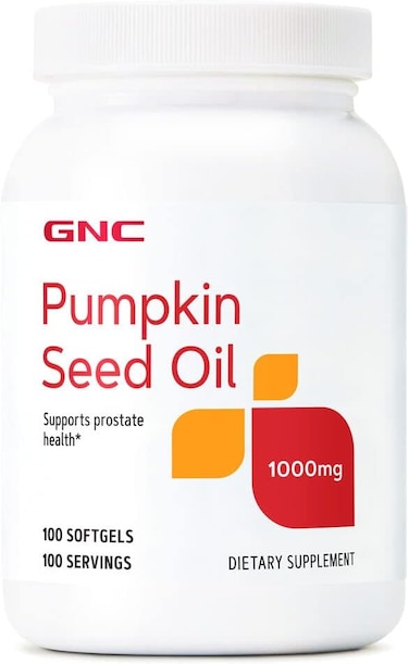 GNC Pumpkin Seed Oil 1000 MG - 100 Softgels (100 Servings)