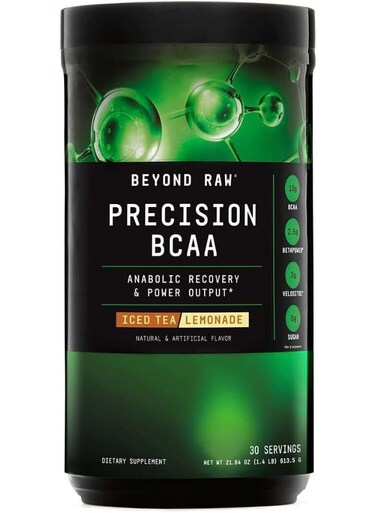 Beyond Raw Precision BCAA Powder, Anabolic Recovery &amp; Power Output, Iced Tea Lemonade, 30 Servings