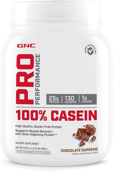 GNC PRO PERFORMANCE 100% CASEIN PROTEIN POWDER - CHOCO SUPREME