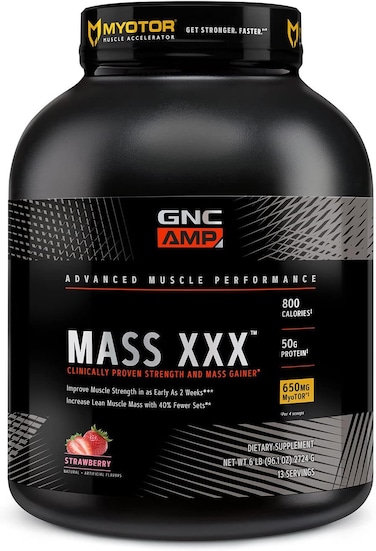 GNC AMP MASS XXX WITH MYOTOR - STRAWBERRY