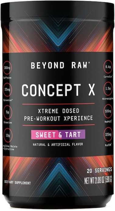 GNC BEYOND RAW&reg; Concept X Pre-workout (Sweet &amp; Tart) 20 Servings