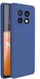 Case for Huawei nova 12i 2024, Liquid Gel Rubber Bumper Case Nova 12i with Soft Microfiber Lining Cushion Slim Hard Shell Shockproof Protective Cover for Huawei nova 12i 2024 (Blue)