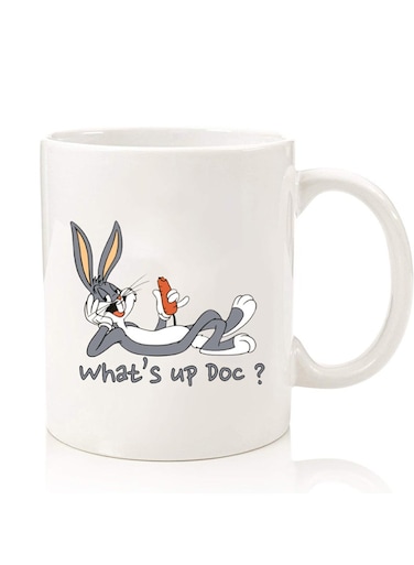 Premium Quality Two Sided Printed Coffee Mug Tea Cup For Home Office, Kids Men Women Whats up Doc