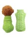 Knitted Braid Plait Turtleneck Sweater Knitwear Outerwear for Dogs &amp; Cats (Green, XS)