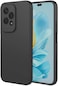 Case for Honor 200 Lite 5G, Liquid Gel Rubber Bumper Case Honor 200 Lite 2024 with Soft Microfiber Lining Cushion Slim Hard Shell Shockproof Protective Cover for Honor 200 Lite 5G 2024 (Black)