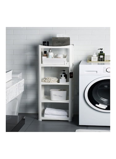 5-Layer Storage Rack White 37.5 x 110 x 27cm