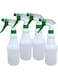 LACOT Spray Bottles 750 ml (25oz) with colored triggers refillable empty HDPE Plastic Spray Bottles for Cleaning/Gardening/saloons etc. leak Proof Heavy Duty Water Bottles 4 pcs/Pack (GREEN)