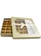 Chocolate Box and Durable Storage for Chocolates Candies and Treats Perfect for Gifting Parties and Special Occasions Strong Compact Design with Organized Compartments (Golden, 36 sections)