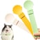 3Pcs Cat Strip Feeders, Pet Food Mixing Spoon, Lickable Cat Strip Squeeze Spoon, Multifunctional Cat Wet Treat Dispenser Spoon, Cute Shell Shape Cat Food Spoon, Cat Stick Feeder, Happy Spoon for Cats